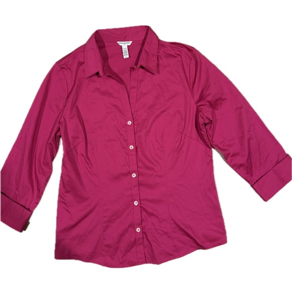 Banana Republic Tops - EUC-Banana Republic Fuchsia Button-Down Shirt